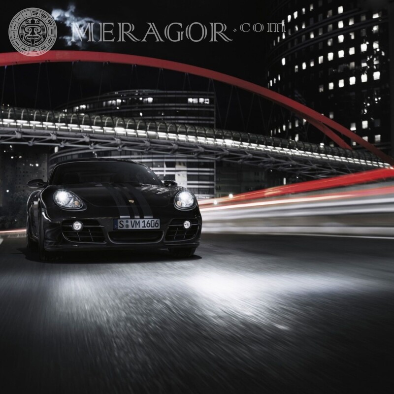 Download photo for a guy a car in the night city for free Cars Transport