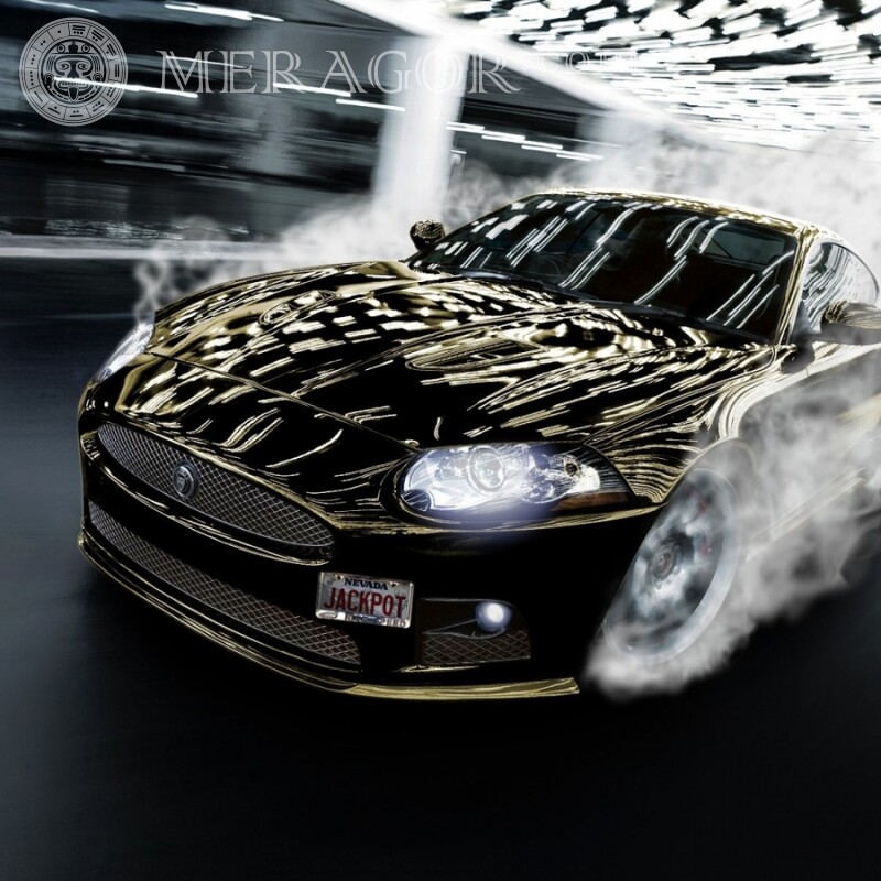 Блискучий чорний автомобіль картинка на аватарку в ТікТок Автомобілі Транспорт