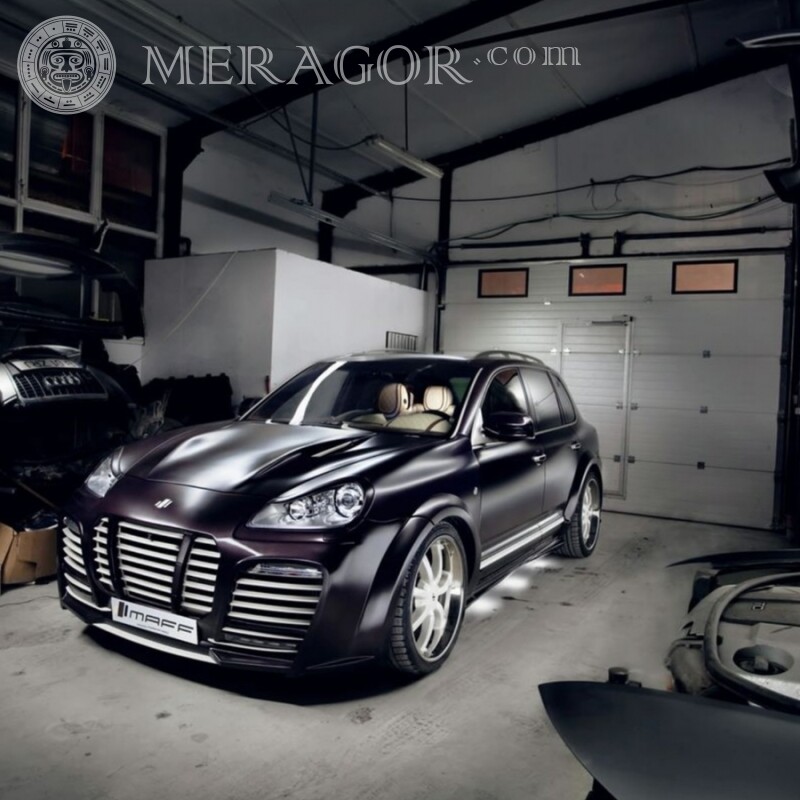 Luxuriöses schwarzes Auto Bild auf Ihrem Profilbild in TikTok Autos Transport