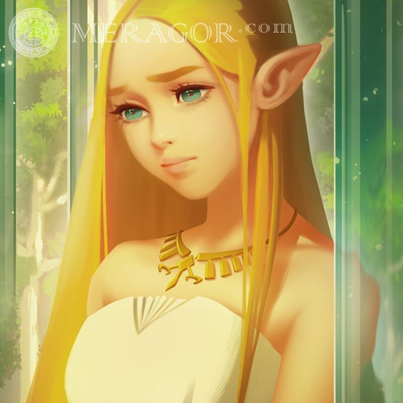 Эльфийская девушка на аватар Эльфы
