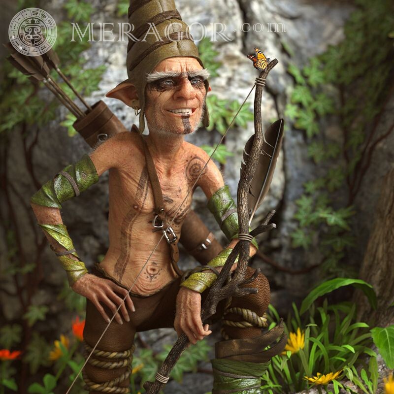 Cooler Elf für Gamer-Avatar Elfen