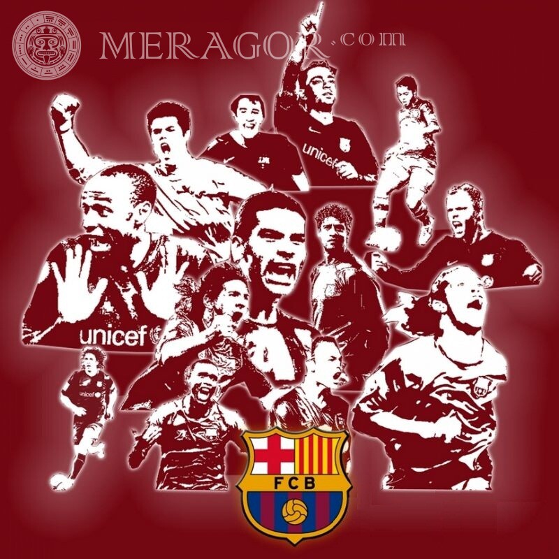 Футбольный клуб Барселона на аватар Футбол
