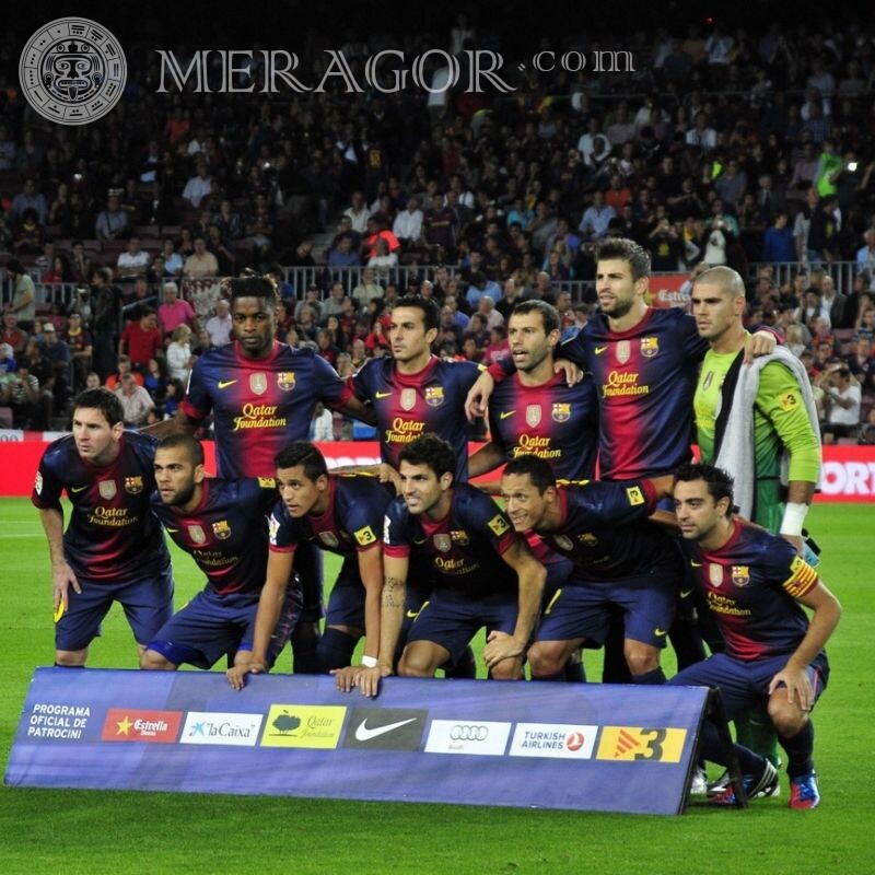 Barcelona Team Club Foto auf Profilbild Fußball