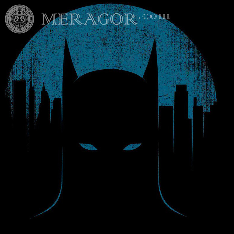 Silhouette de ville de Batman dans le réseau social Silhouette Des films