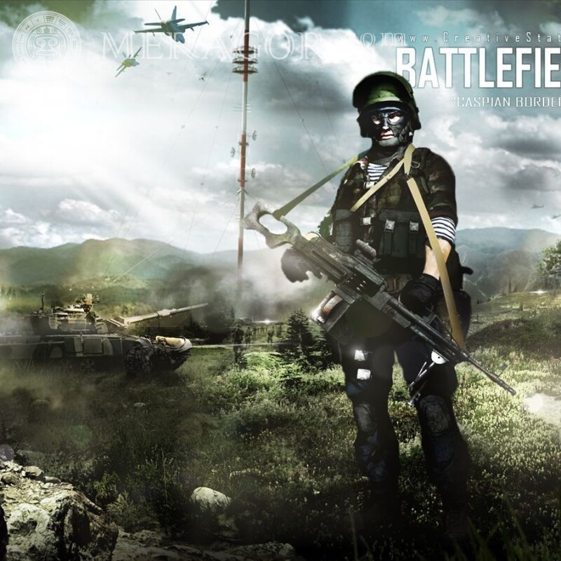 Laden Sie das Battlefield-Bild für das Profilbild herunter Battlefield Alle Spiele