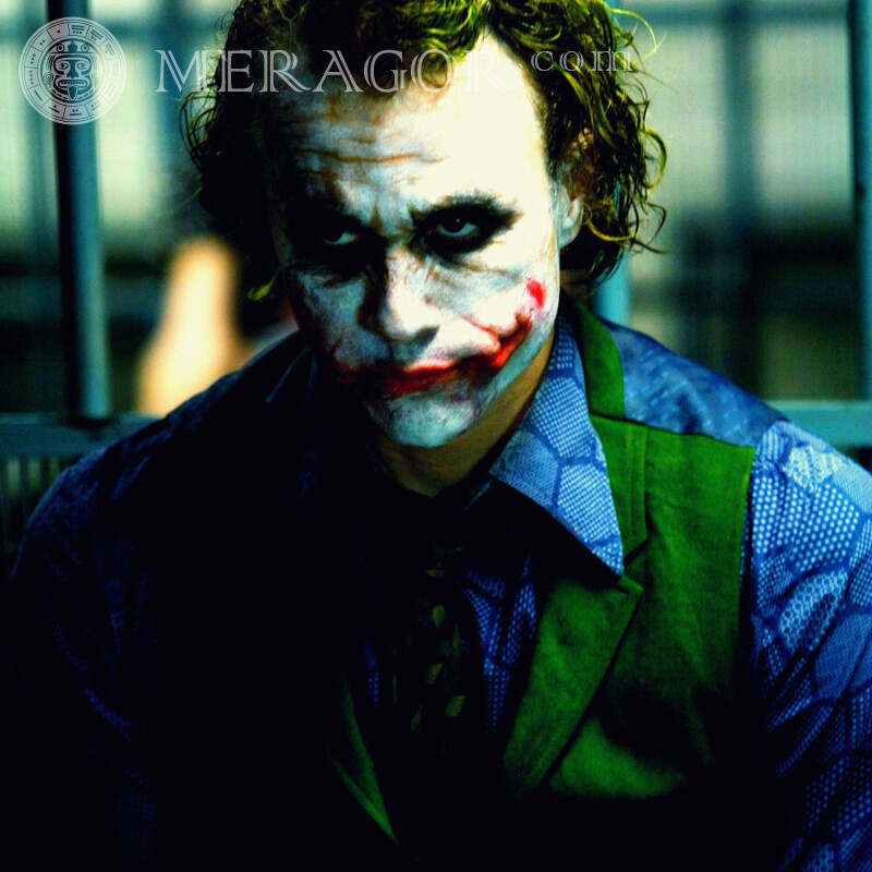 Foto des Jokers auf dem Avatar-Download für VK Aus den Filmen