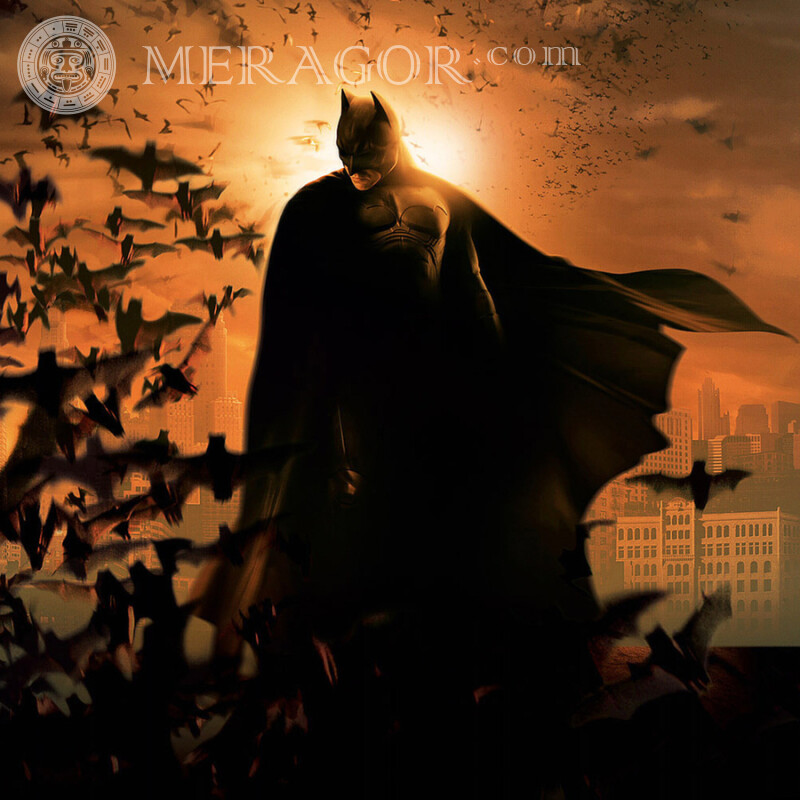 Silhouette de Batman pour avatar Des films Silhouette