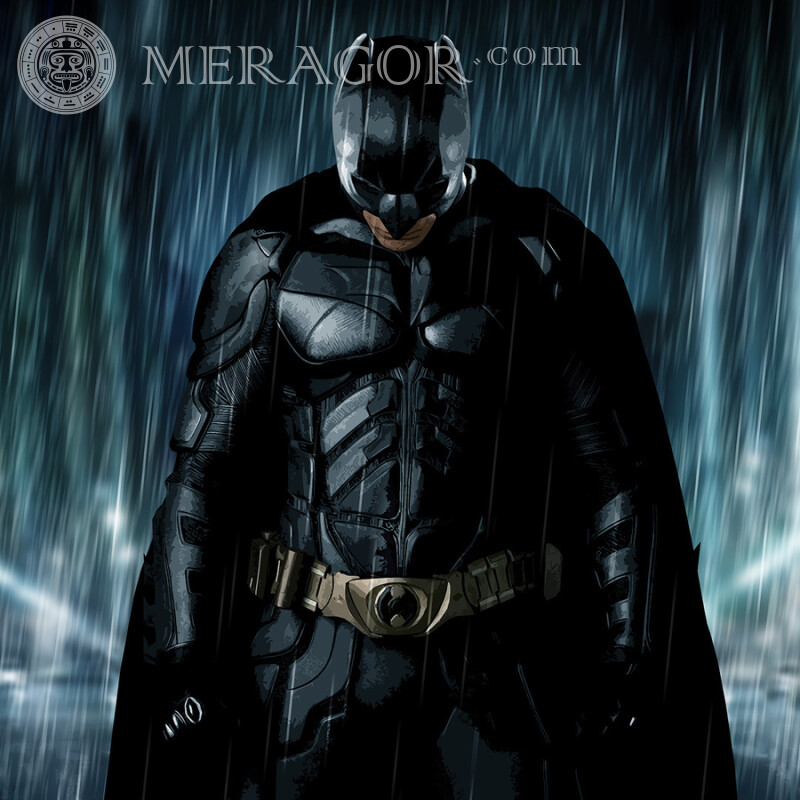 Batman drawing from comics for avatar From films Anime, figure Mask