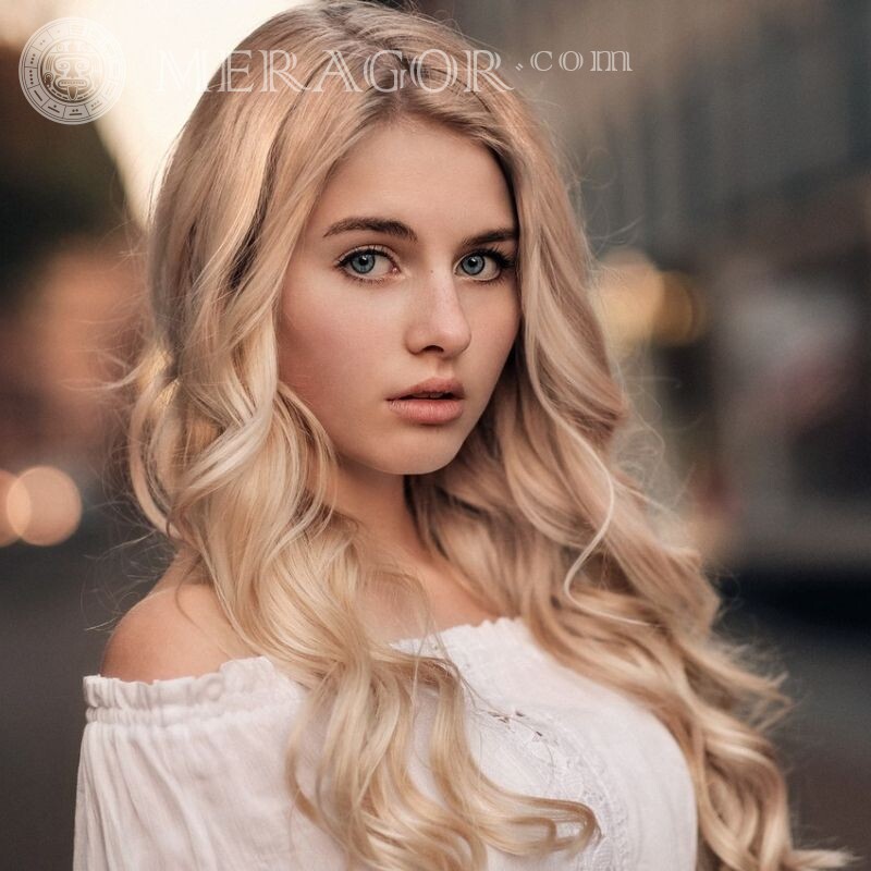 Аватар блондинка молодые девушки Лица, портреты Блондинки Девочки Девушки