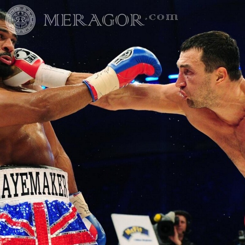 Foto de luta de Klitschko na foto do perfil Boxe, UFS, MMA Homens Celebridades