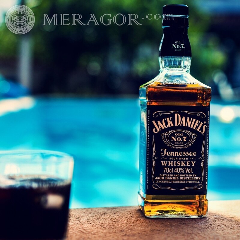 Jack Daniels bottle download on avatar Logos