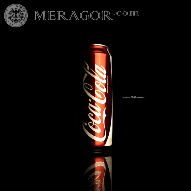 Dose Coca-Cola auf Ihrem Profilbild Logos
