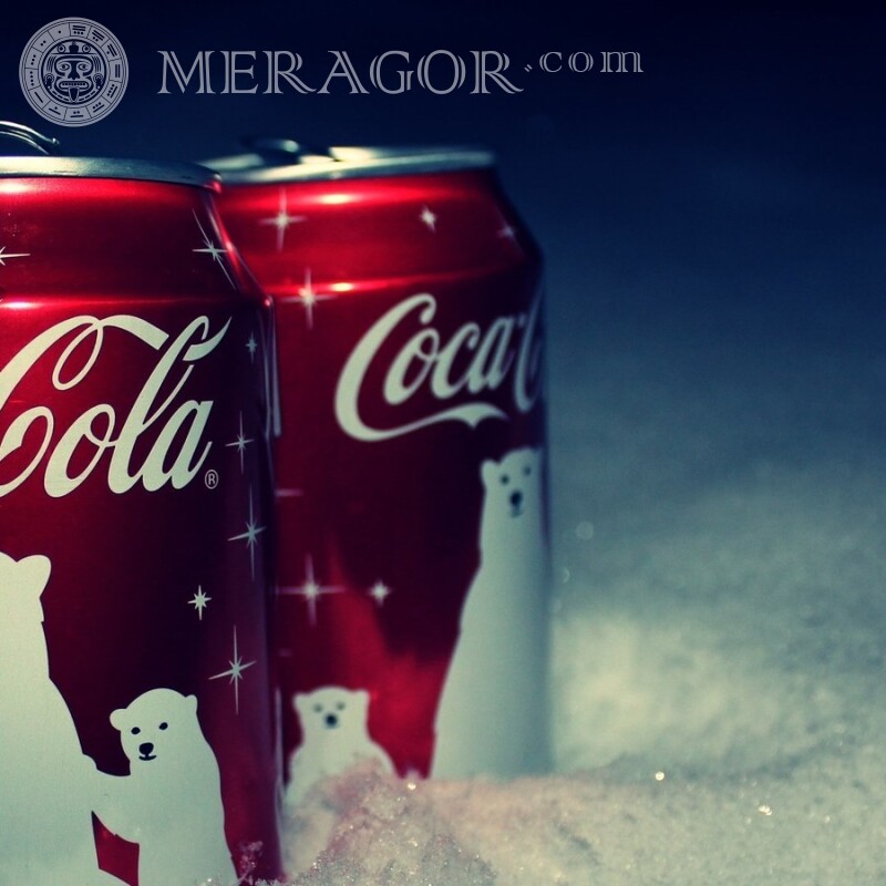 Банку Coca Cola скачати на аватарку Логотипи