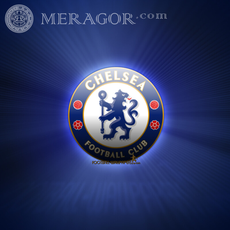 Emblème du club de Chelsea sur l'avatar Emblèmes du club Sport Logos