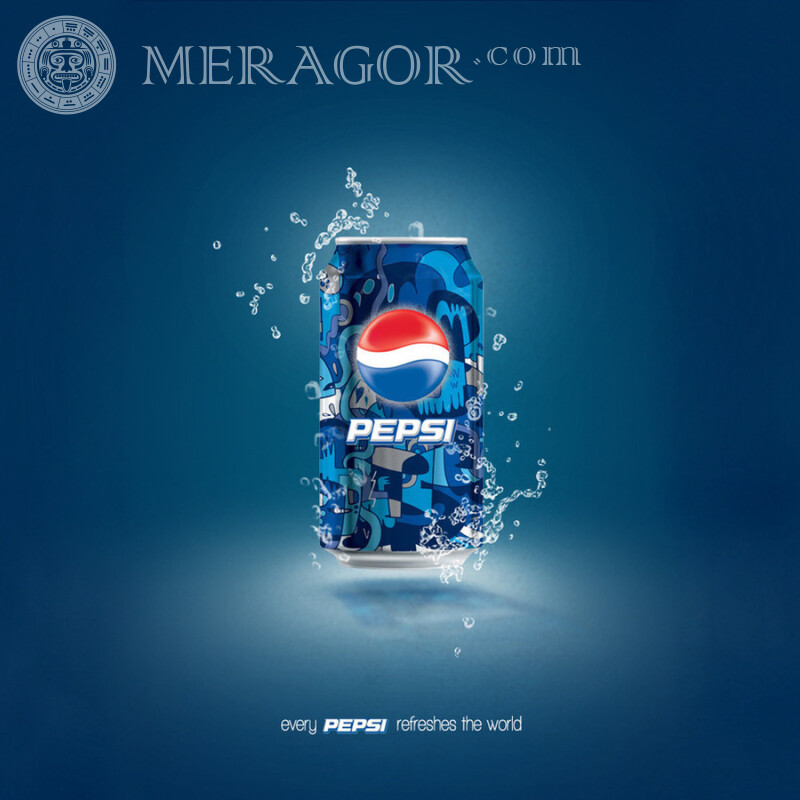 Descargar logo de Pepsi en avatar Logotipos