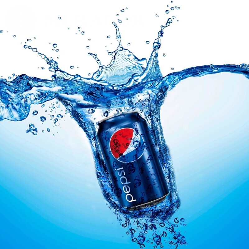 Hermosa foto con el logo de Pepsi en tu foto de perfil Logotipos