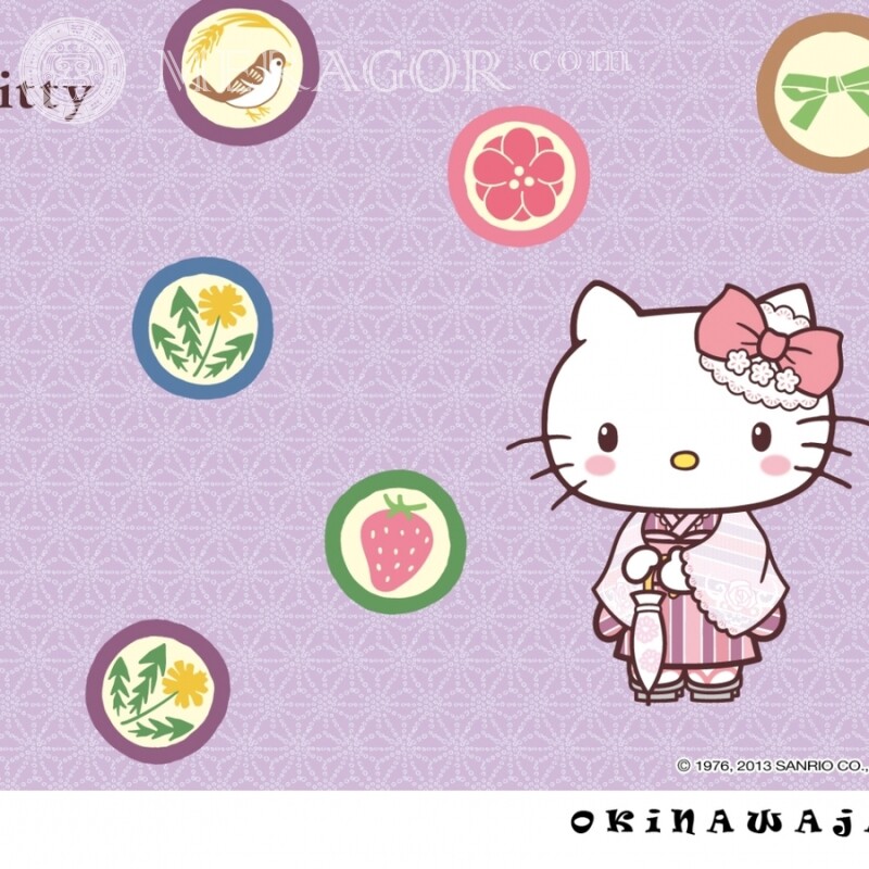 Логотип Hello Kitty на аватарку Дитячий Логотипи Коти