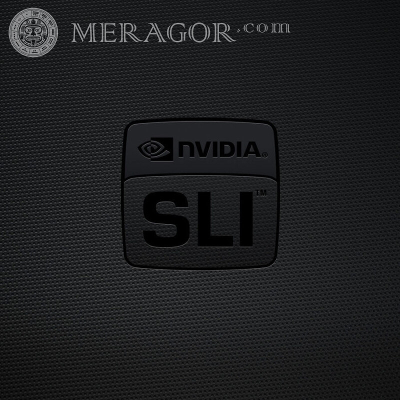 Laden Sie das NVIDIA-Logo auf den Avatar herunter Logos Technik