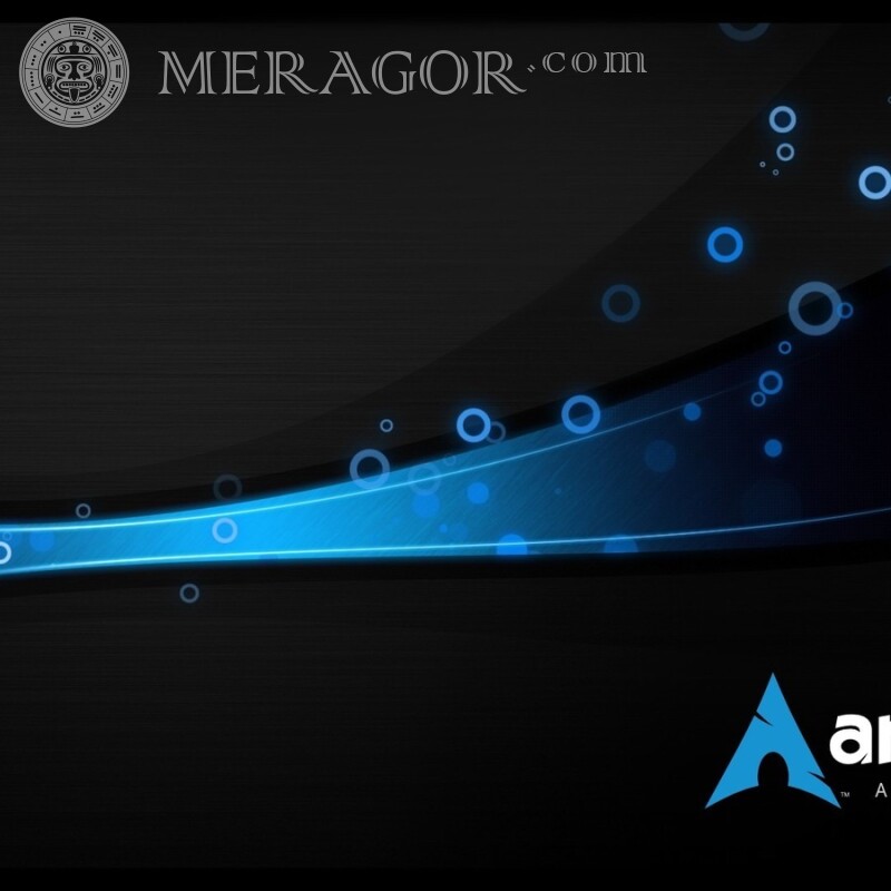 Arch Linux-Logo auf Avatar Logos Technik