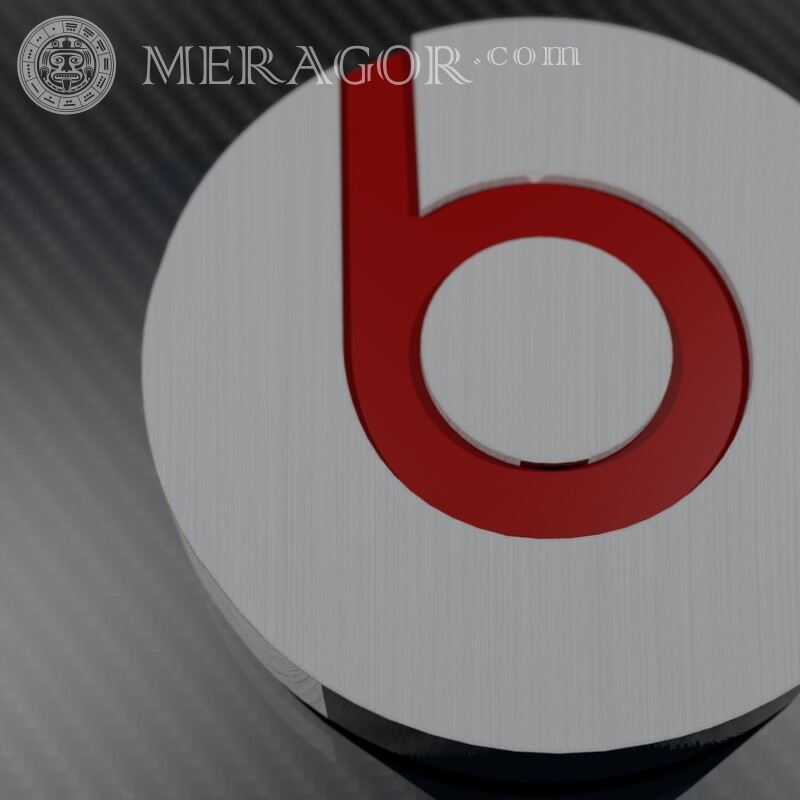 Музыкальный логотип Beats audio на аву Логотипи Техніка