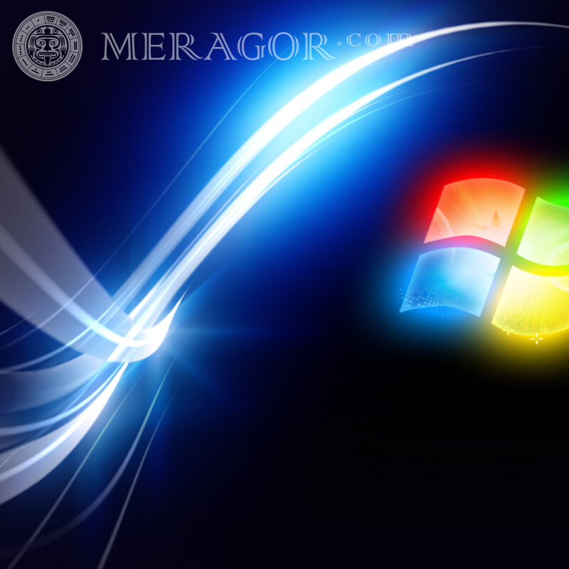 Логотип Windows скачать на аватарку Логотипы Техника