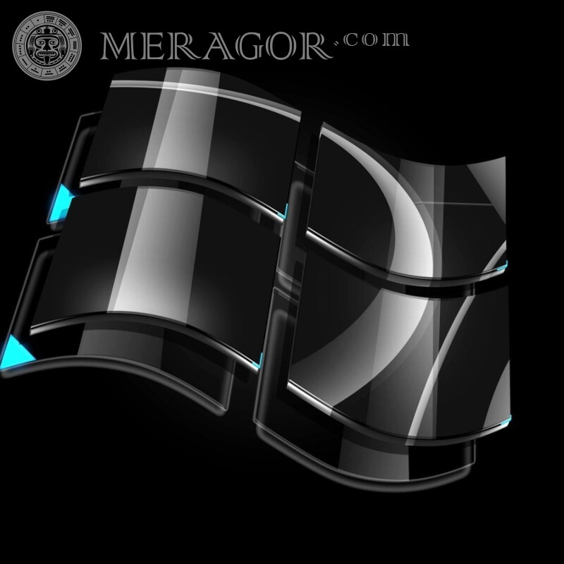 Schönes Windows-Logo auf dem Avatar-Download Logos Technik