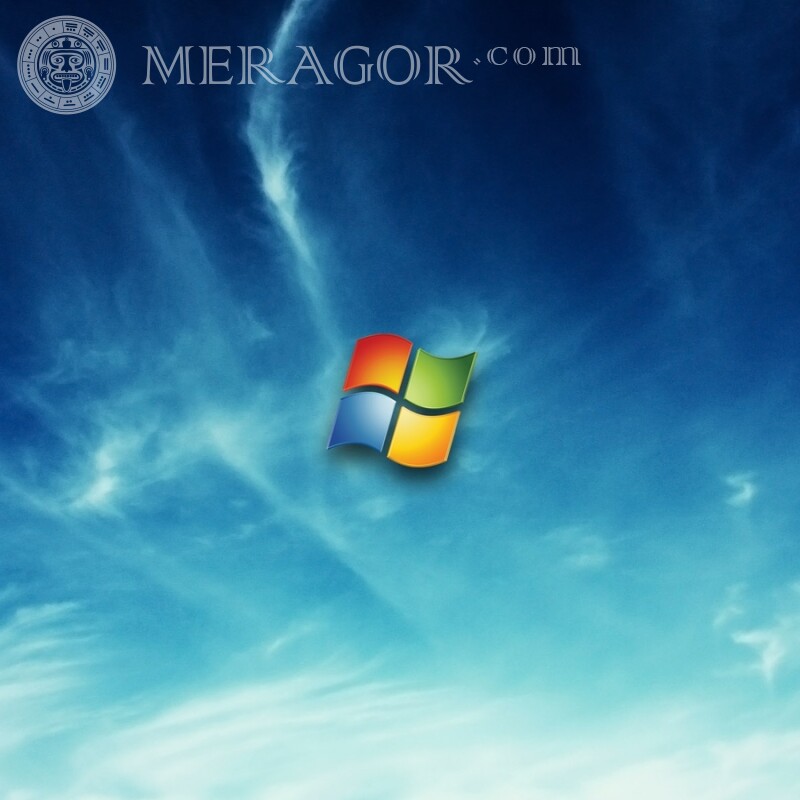 Descarga del logotipo de Windows en avatar en la cuenta Logotipos Técnica