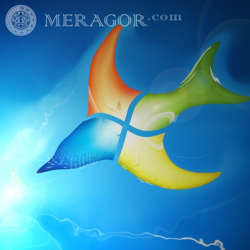Logotipo do Windows no avatar original Logos Técnica