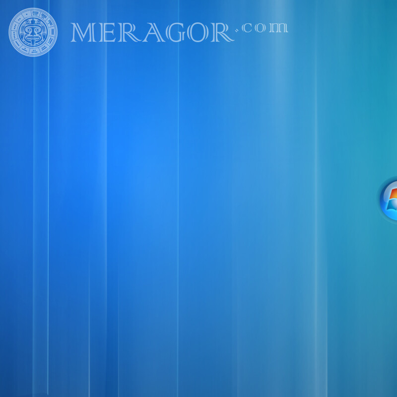 Значок Windows на блакитному тлі на аватарку Логотипи Техніка