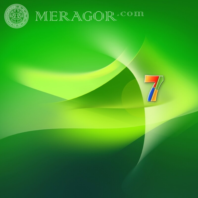 Ava com o logotipo do Windows 7 | 7 Logos Técnica