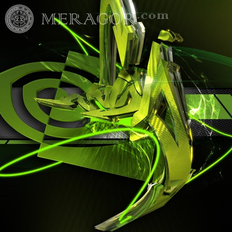 NVIDIA logo on avatar Logos Abstraction Mechanisms