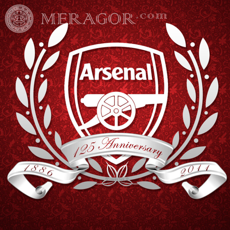 Логотип футбольного клубу Арсенал на аватарку скачати Емблеми клубів Спорт Логотипи
