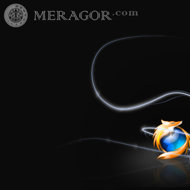 Логотип Firefox картинка на аватарку Логотипи