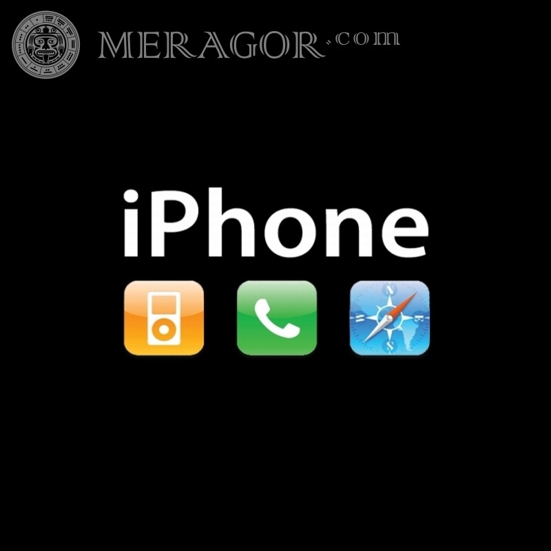 Download do logotipo do iPhone no avatar Logos Técnica