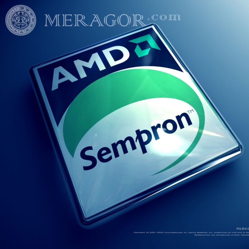 Laden Sie das AMD-Logo auf den Avatar herunter Logos Technik