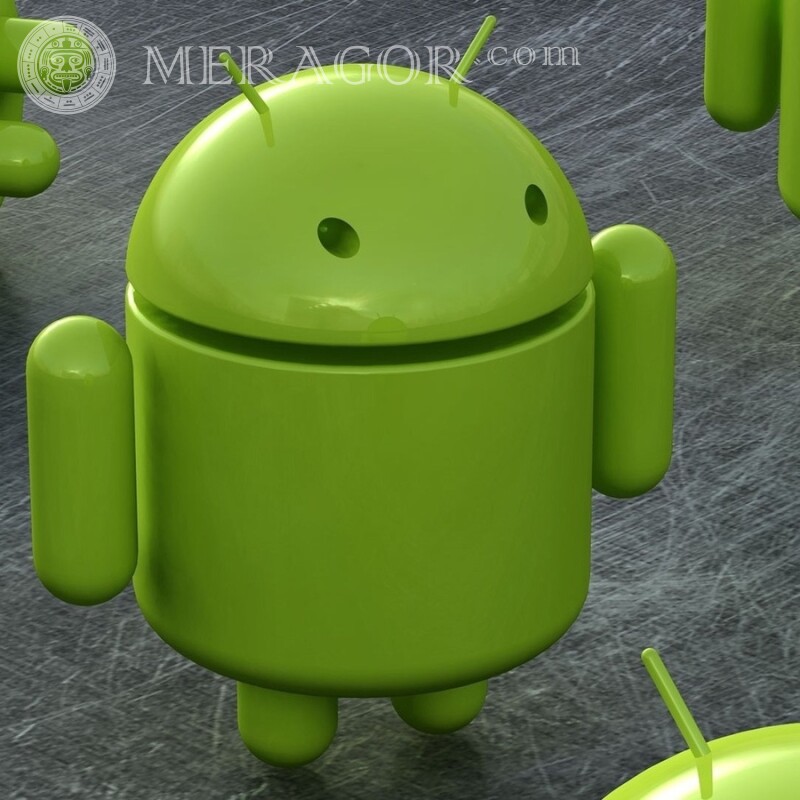 Download verde do Android para avatares Logos Técnica