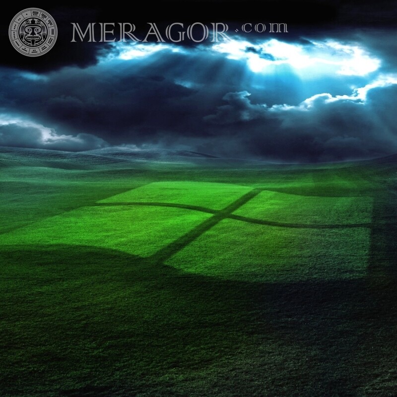 Картинка с логотипом Windows скачать на аву Logos Técnica