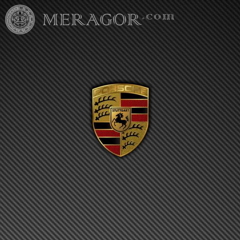 Télécharger le badge Porsche sur l'avatar Emblèmes de voitures Les voitures Logos
