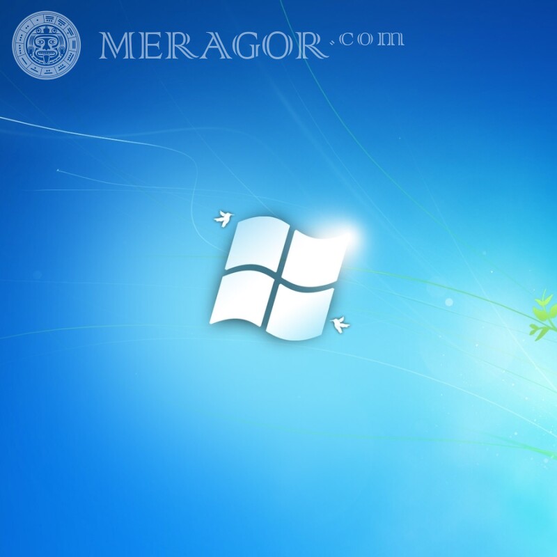 Картинка з емблемою Windows на аватарку Ютуб скачати Логотипи Техніка