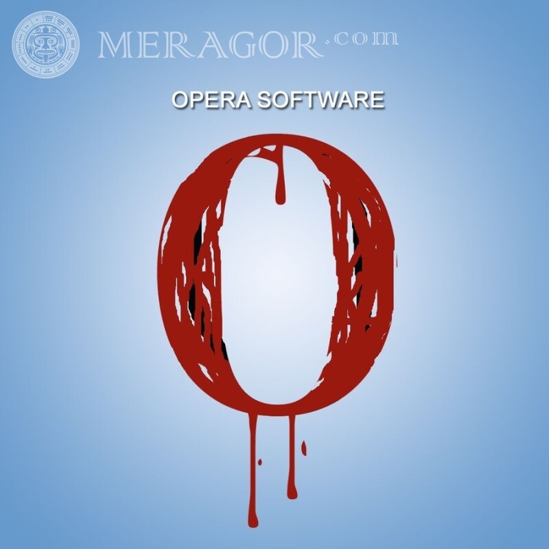 Logo du navigateur Opera sur avatar Logos