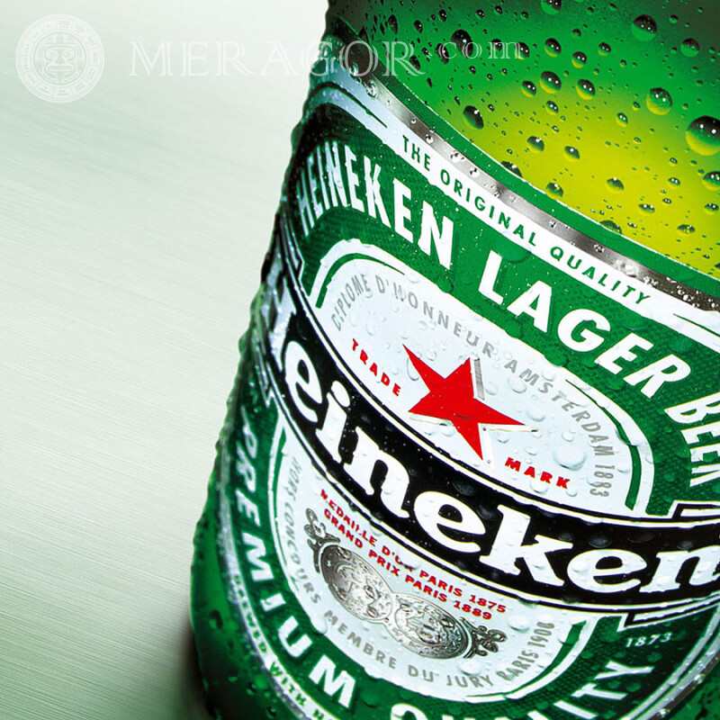 Логотип пива Heineken скачати на аватарку Логотипи