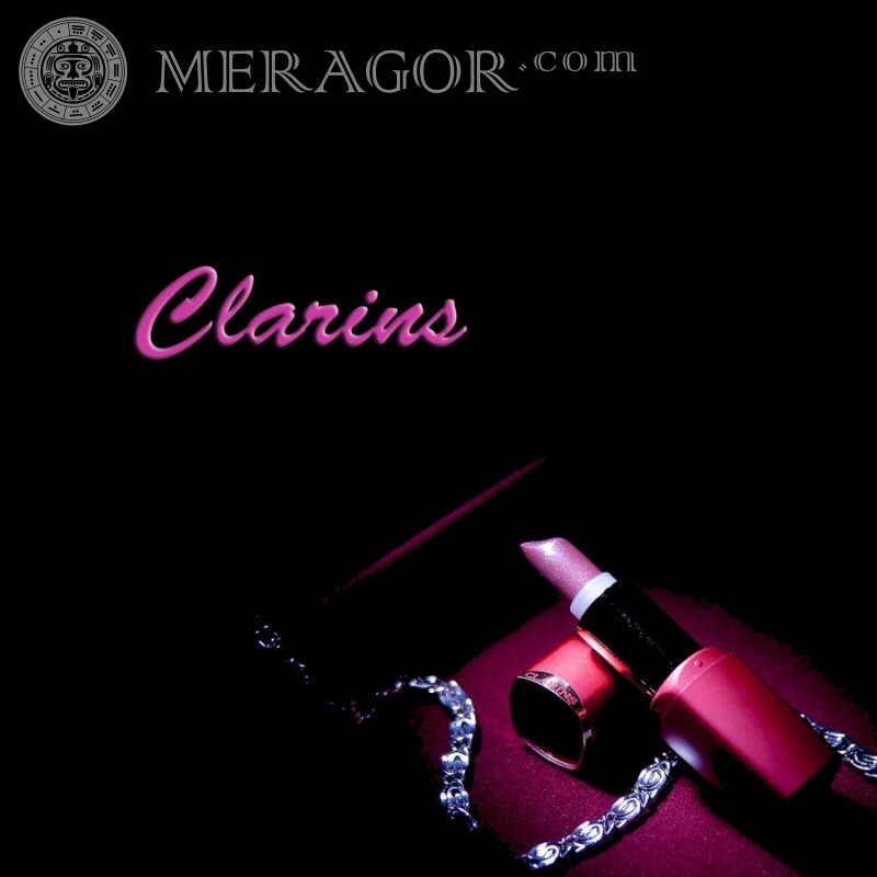 Clarins lipstick photo on your profile picture Logos