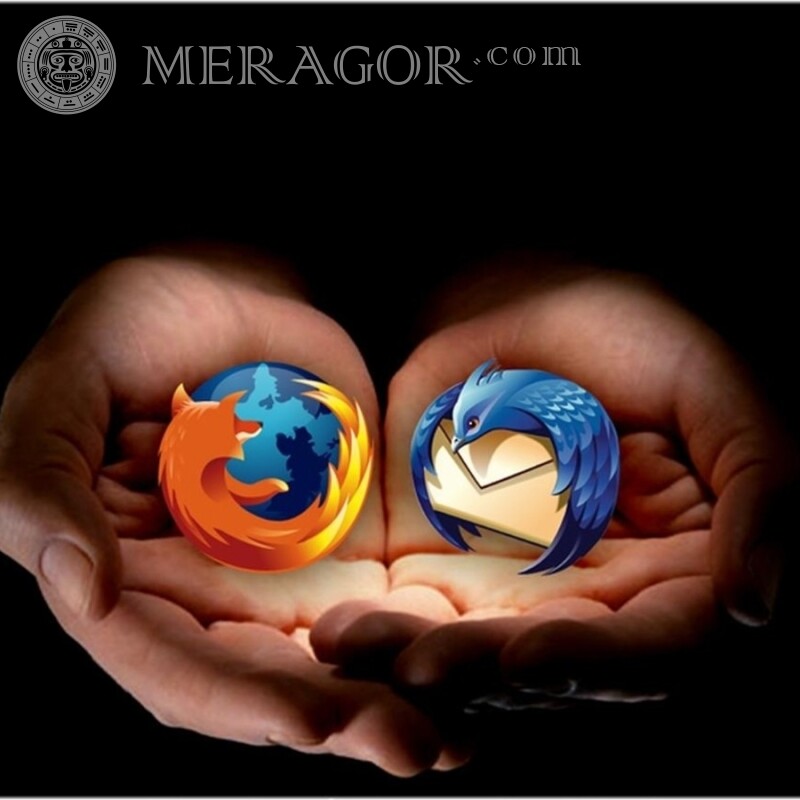 Firefox логотип на аватарку Логотипи