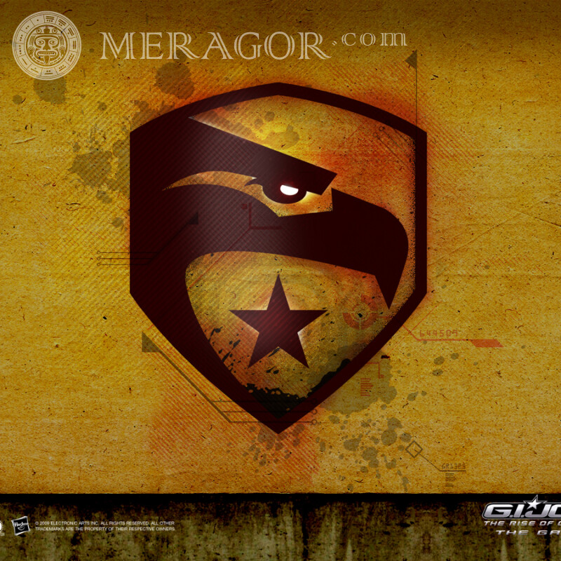 Werfen Sie das Cobra-Logo auf den Avatar Aus den Filmen Für den Clan Logos