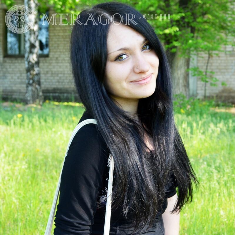 A simple fake photo for a brunette Brunettes Europeans Russians