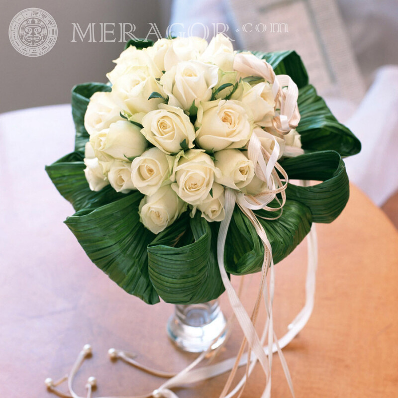 White bouquet avatar for wedding Flowers Holidays