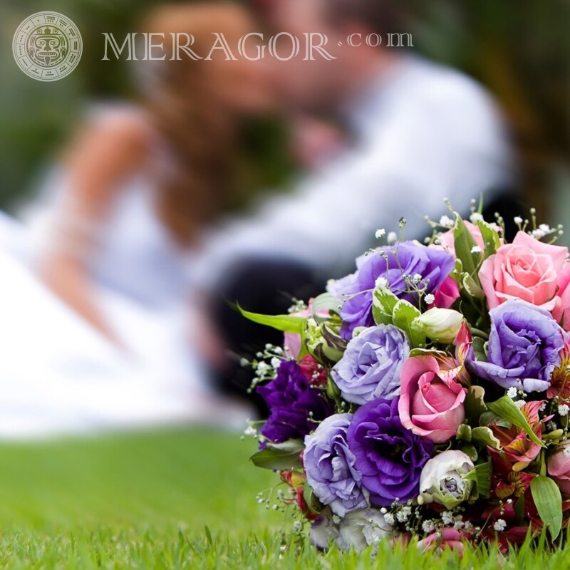 Свадебный букет скачать фото Праздники Цветы