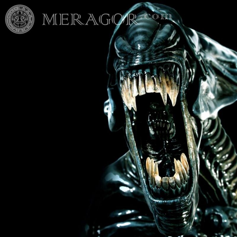 Alien no avatar do filme Dos filmes Assustador