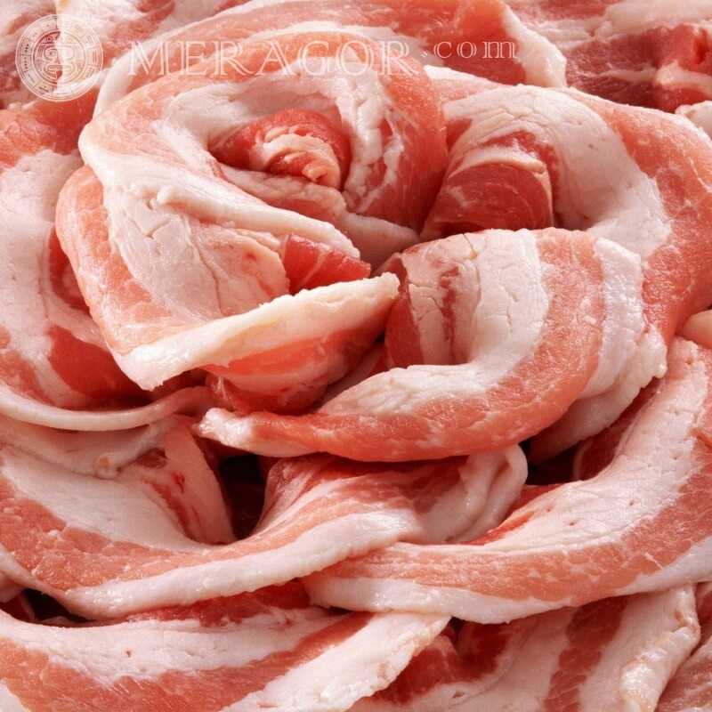 Photo de fleur de bacon pour la photo de profil Humour