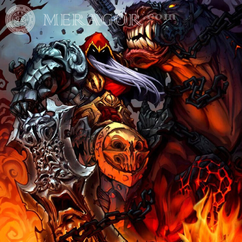 Download picture from the game Darksiders for free on an avatar All games